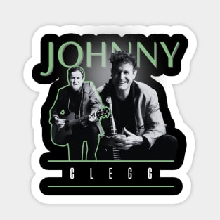 Johnny clegg +++ 70s retro Sticker